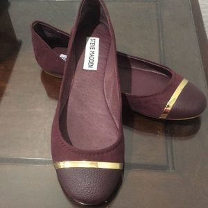 Steve Madden purple suede flats